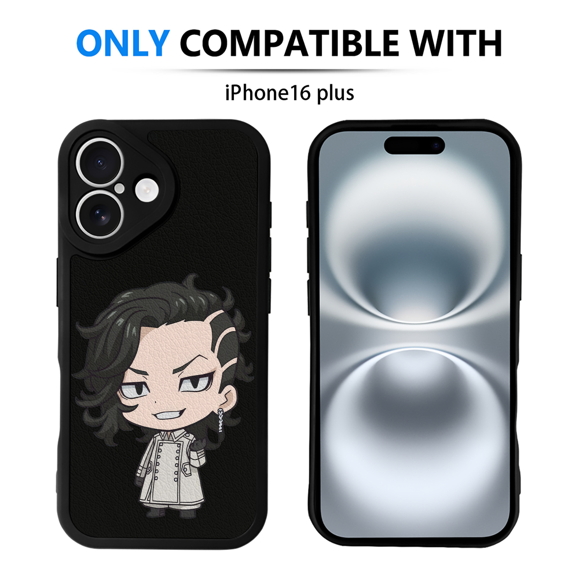 （画像用） 東京リベンジャーズ Tokyo Revengers 【iPhone 16シリーズ対応】シリコンスマホケース（レザー調） 材質：シリコン